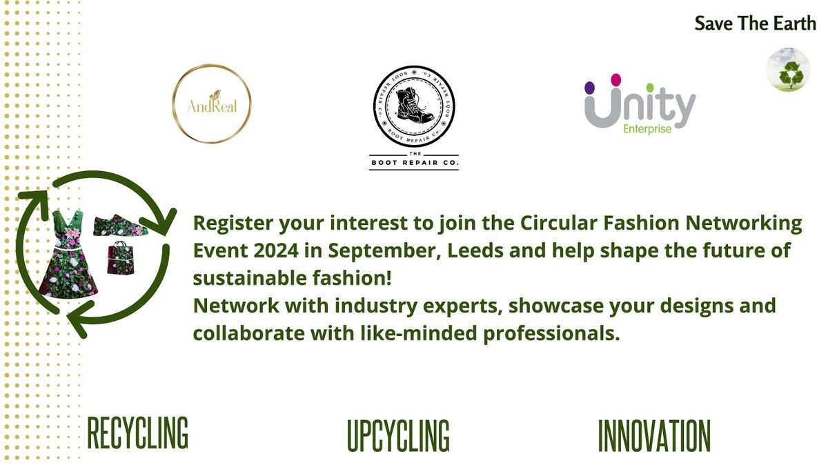 Circular Fashion Networking Event 2024 September Leeds Registration