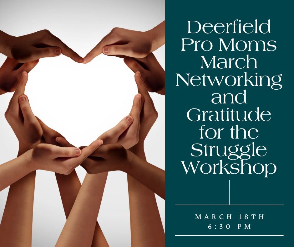 March Deerfield Pro Moms Networking and Gratitude for the Struggle Workshop