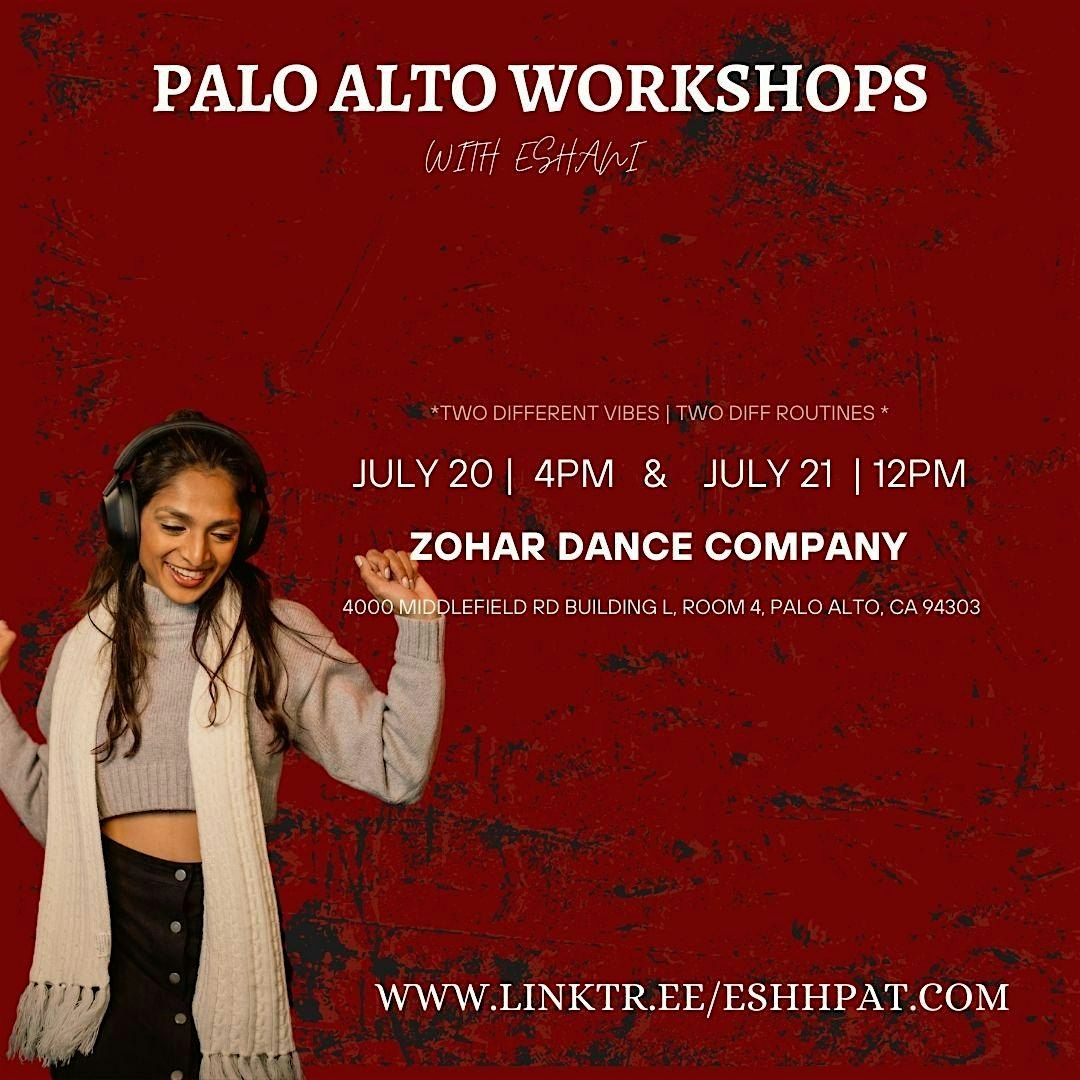 PALO ALTO | July 20 & 21 | Fusion Dance Workshops with Eshani
