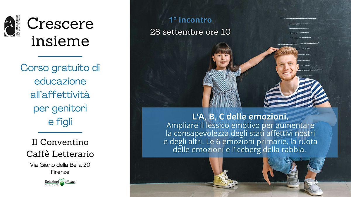 Corso gratuito di educazione all'affettivit\u00e0 per genitori e figli