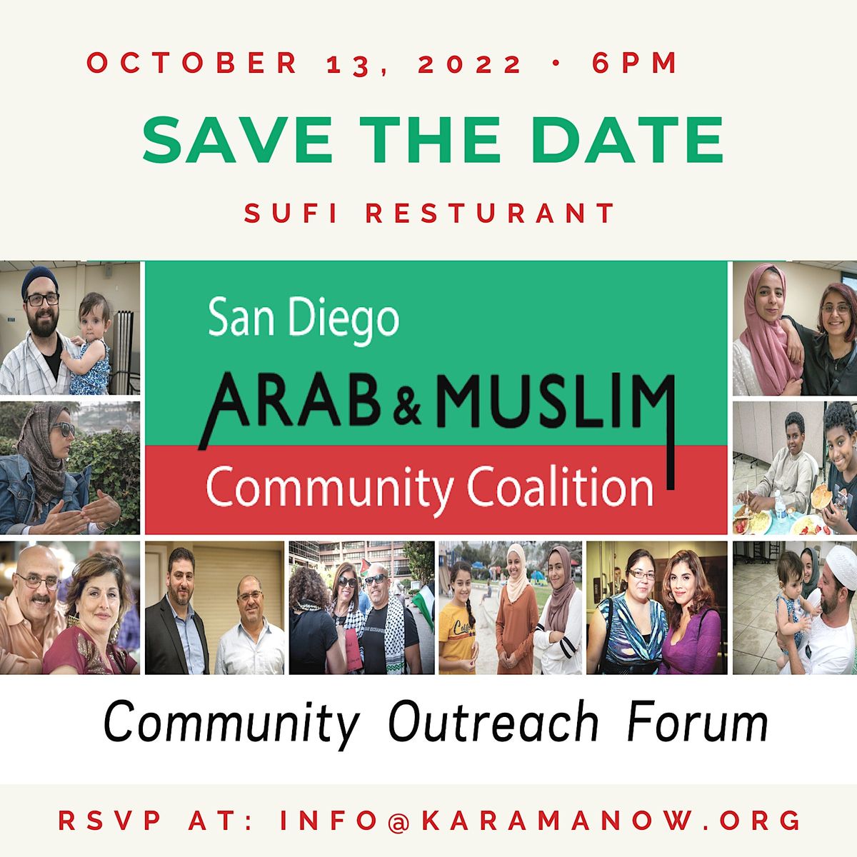 2022 San Diego Arab and Muslim Community Outreach Forum