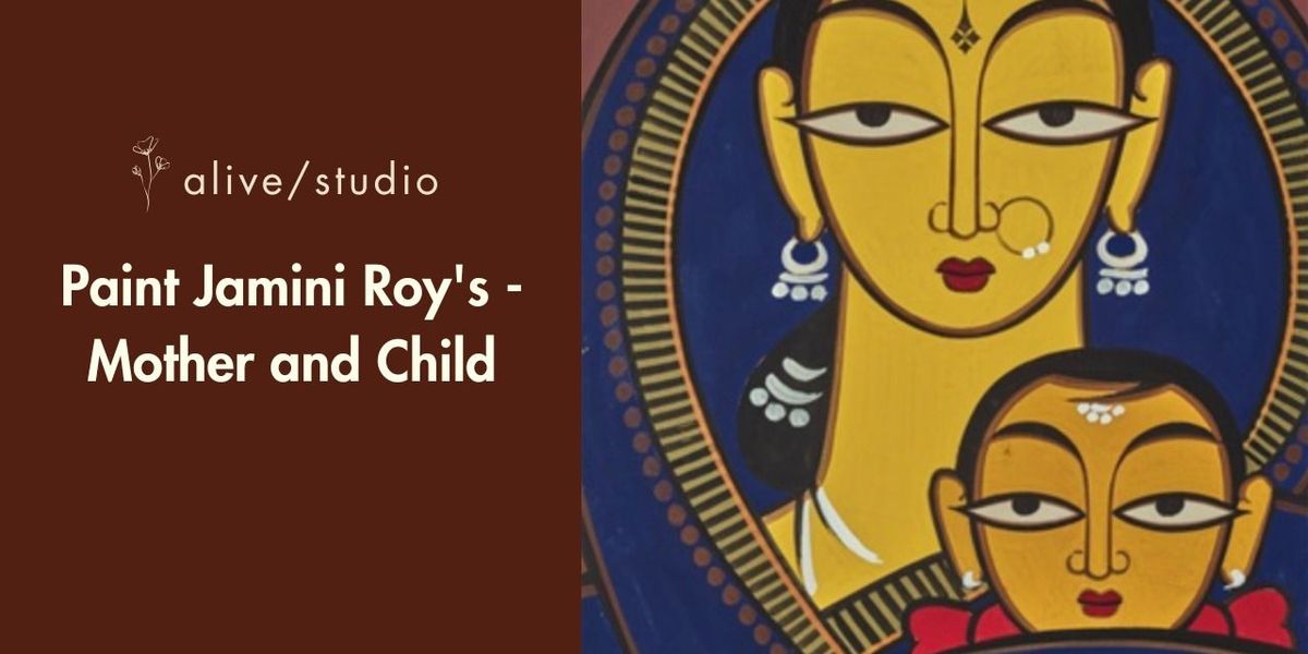 Paint Jamini Roy's - Mother and Child