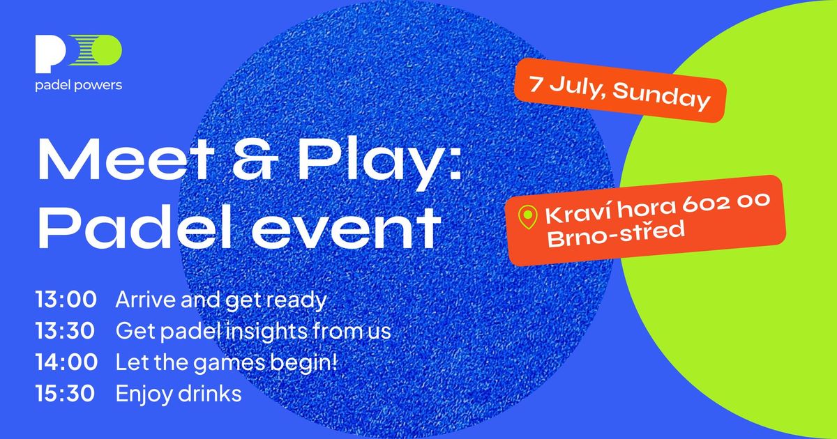Meet & Play: Introduction to Padel, Mini Tournament & Socials
