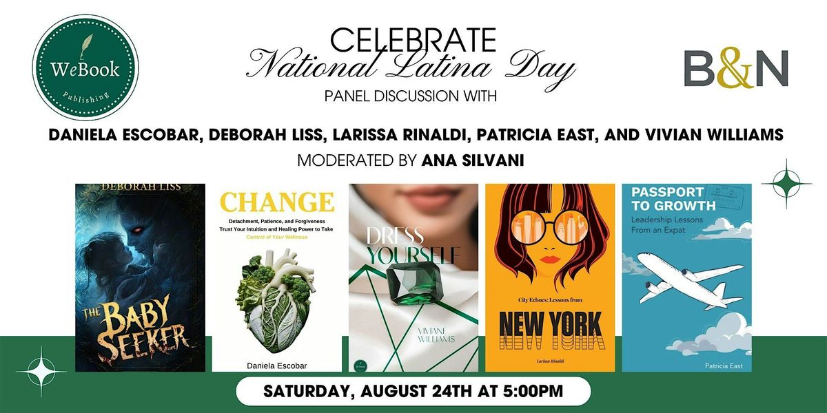 Celebrate National Latina Day with WeBook Publishing at B&N The Grove