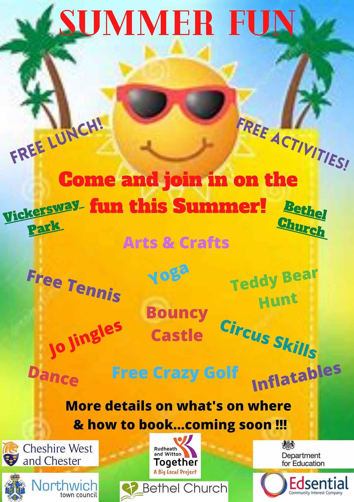 Summer HAF - V Park - Thurs 4th Aug -  NON FSM CHILDREN