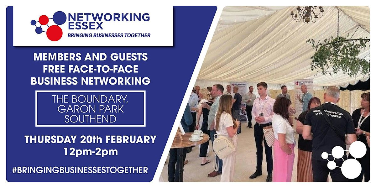 (FREE) Networking Essex in Southend Thursday 20th February 12pm-2pm