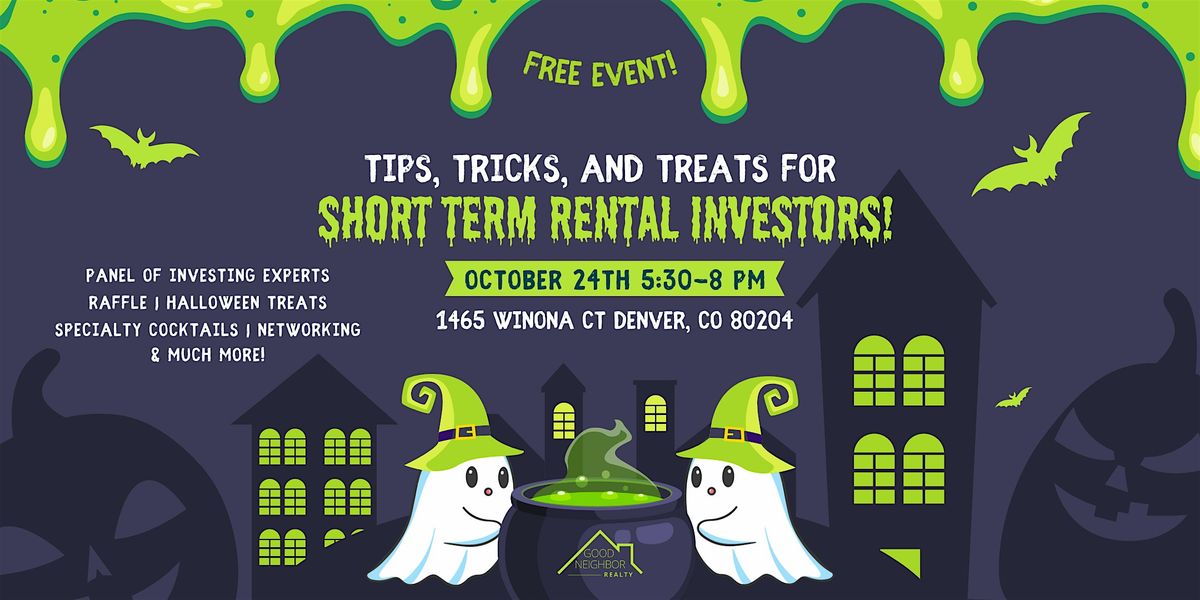 Tips, Tricks, and Treats for Short Term Rental Investors!