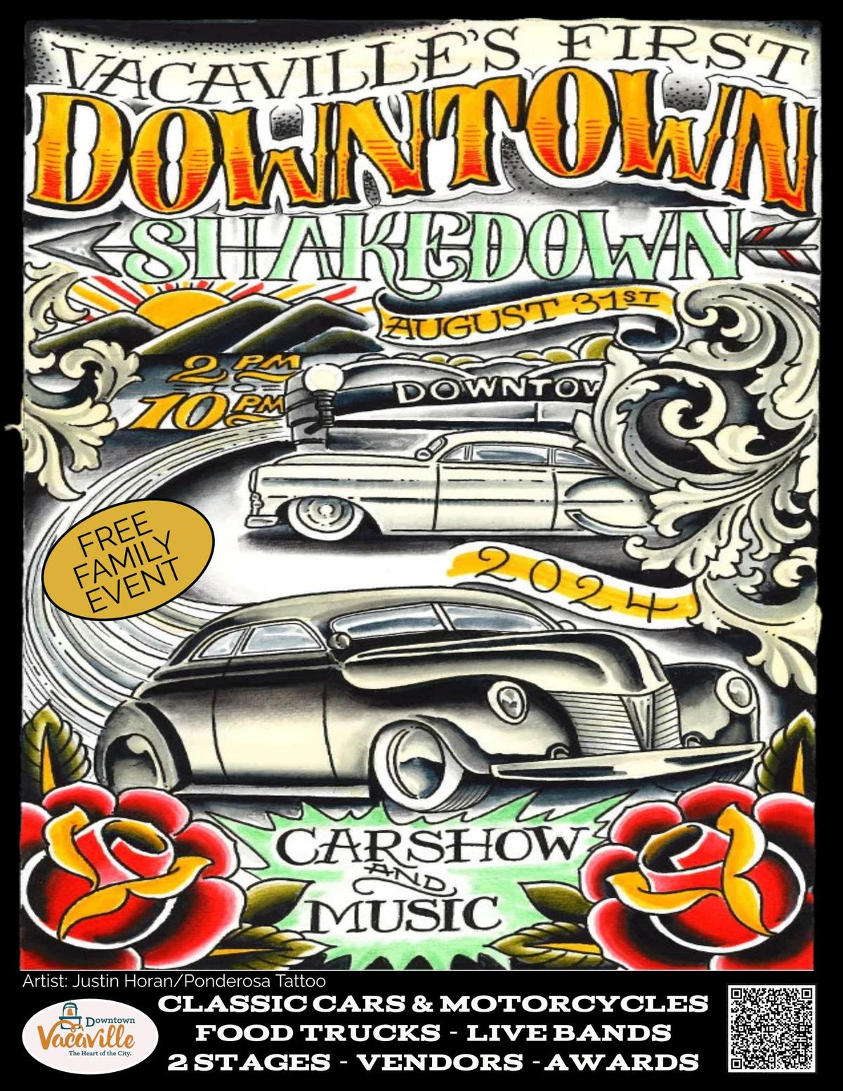 Vacaville's Downtown Shakedown Classic Car & Motorcycle Show 2024