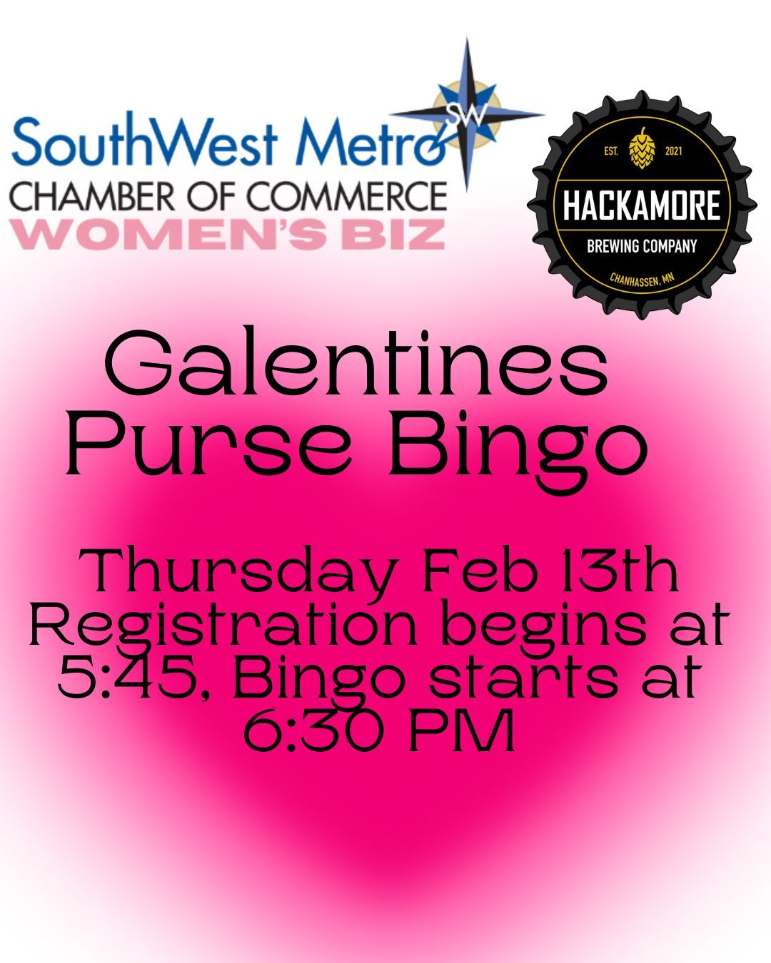 Galentine\u2019s Favorite Things Bingo: Purses, Gift Cards, & CASH! 