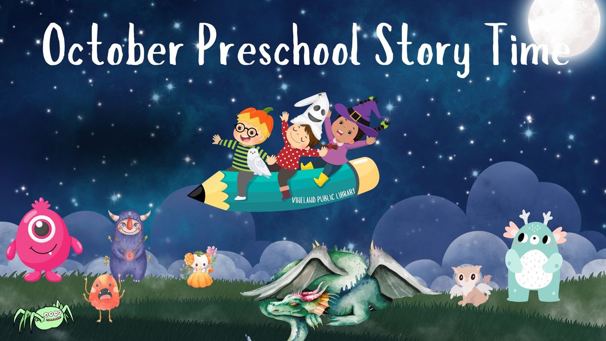 Preschool Story Time - ages 3-5