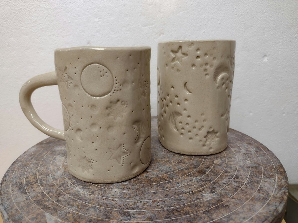 Matariki Mug| Handbuilding Pottery Workshop w\/ Siriporn Falcon-Grey
