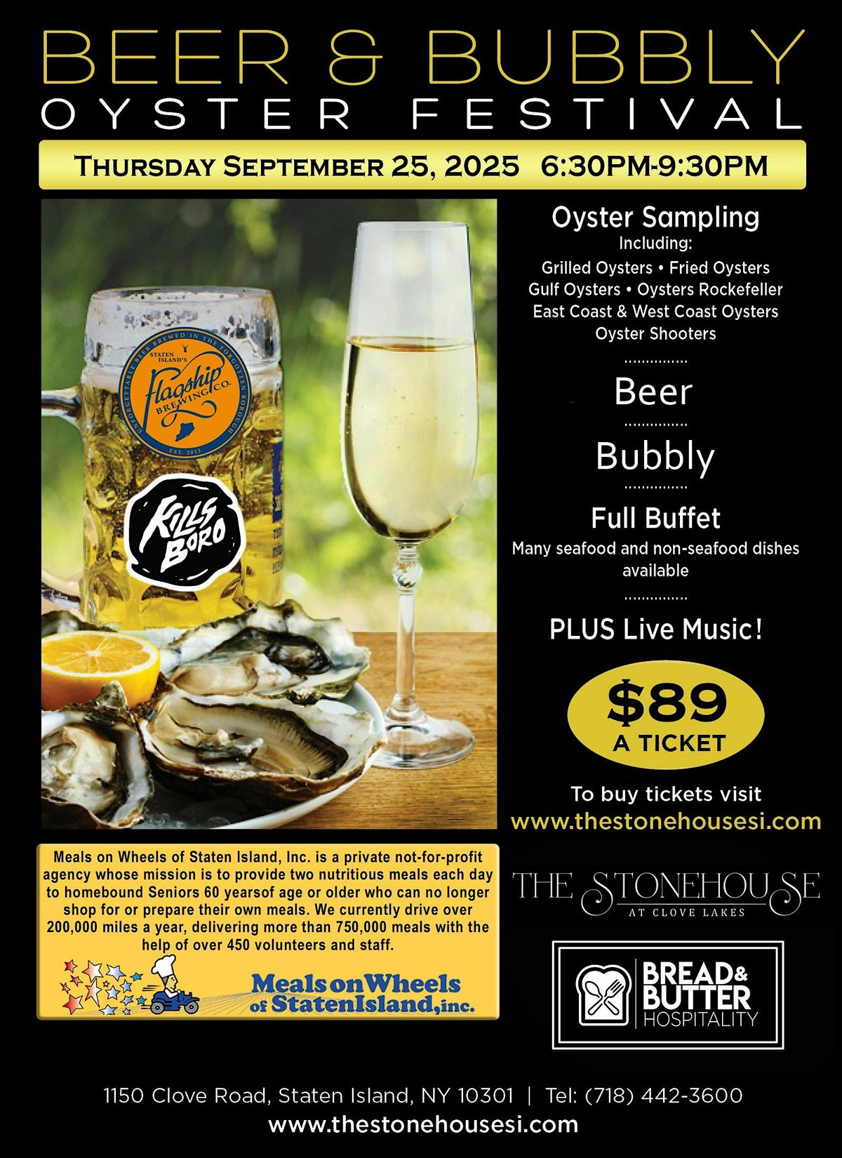 Beer & Bubbly Oyster Fesitval