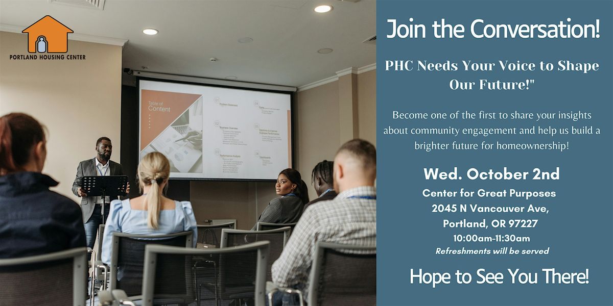 Join the Conversation! PHC Needs Your Voice to Shape Our Future!