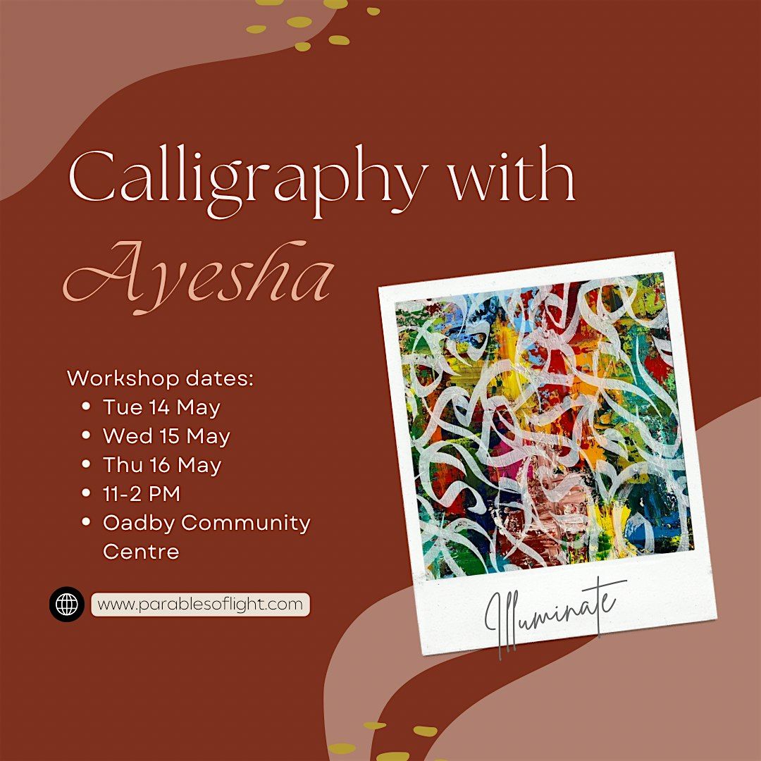 Calligraphy workshops for illuminate