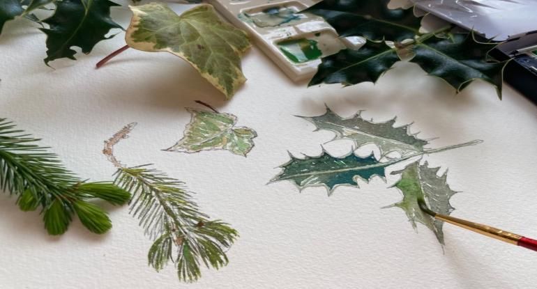 Festive Botanical Watercolour Workshop - Lauriston Castle Adult Creative Workshops