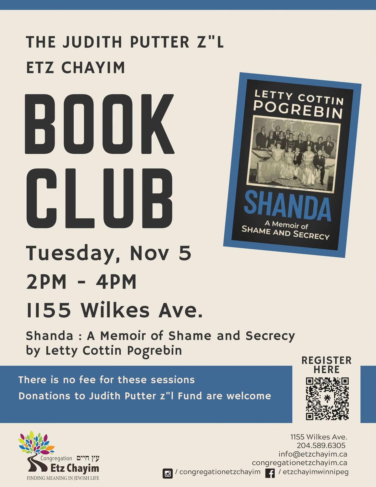 The Judith Putter Z"L Etz Chayim Book Club