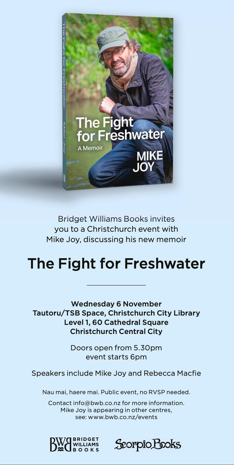 'The Fight for Freshwater: A Memoir' \u2013 Book Tour!