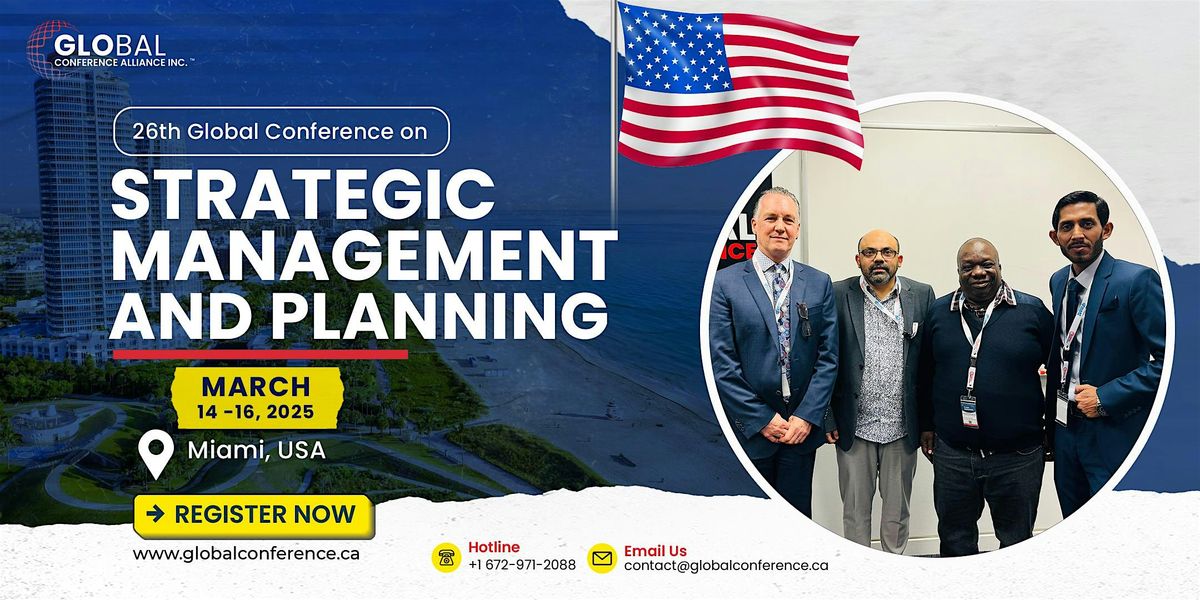 26th Global Conference on Strategic Management and Planning (GCSMP)