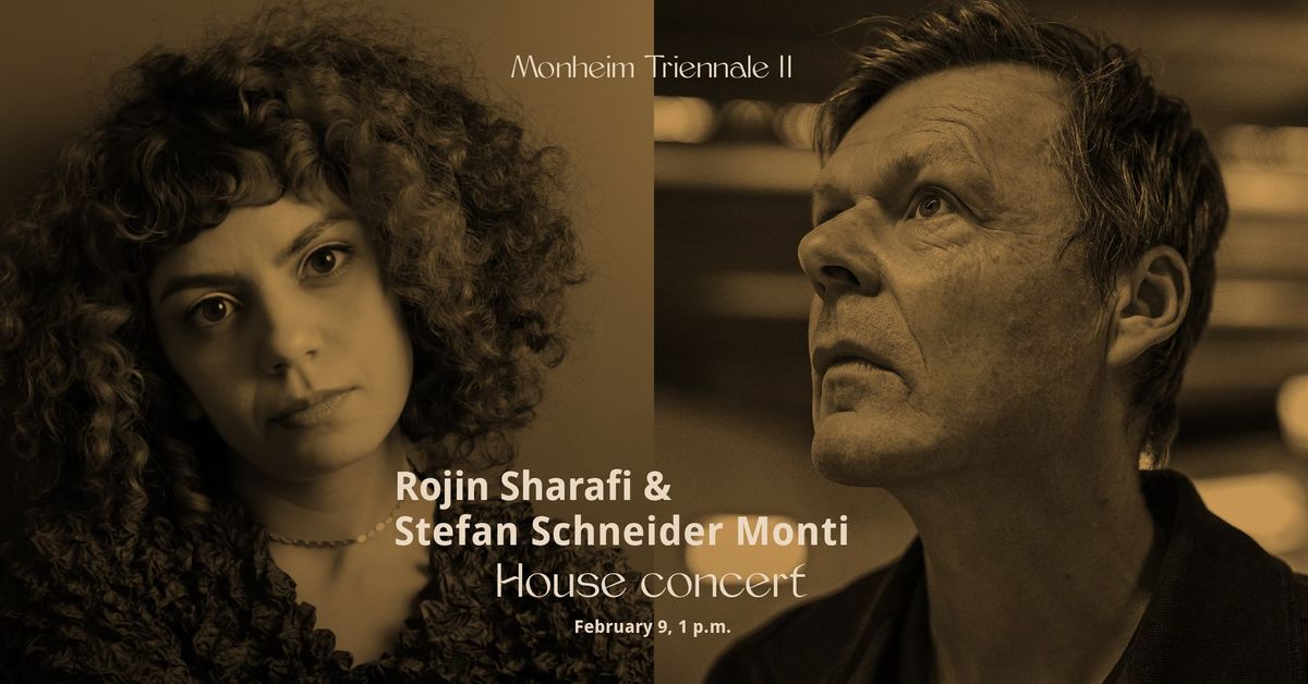 Gespr\u00e4chskonzert mit \/ Conversation concert with Rojin Sharafi und Stefan Schneider Monti