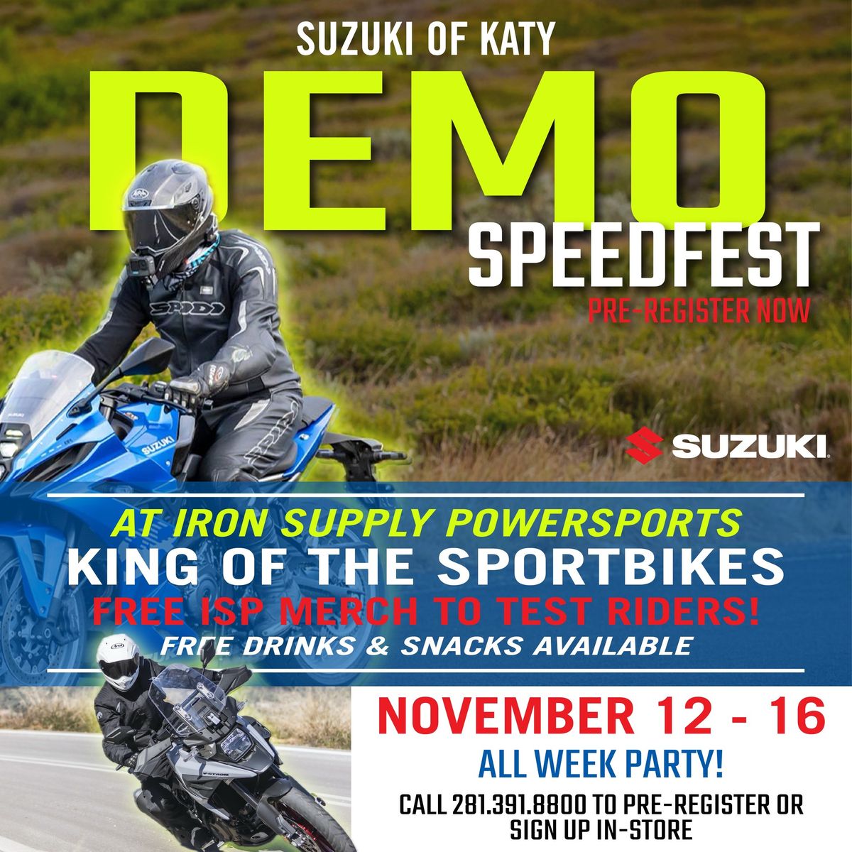 Suzuki of Katy Demo SpeedFest: Unleash Your Inner Suzuki!