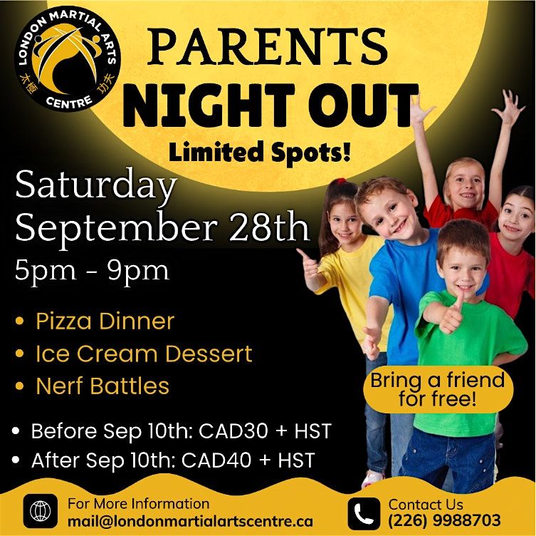 Parents' Night Out - London - Sep 28th, 2024