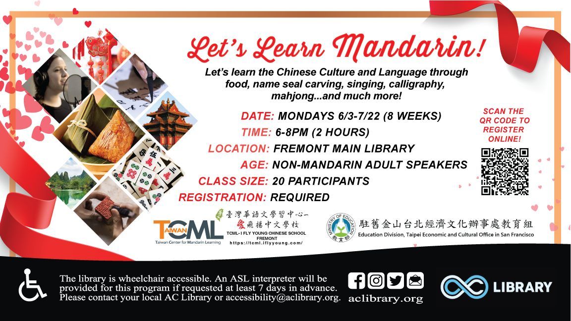 Fremont Main Library - Let's Learn Mandarin