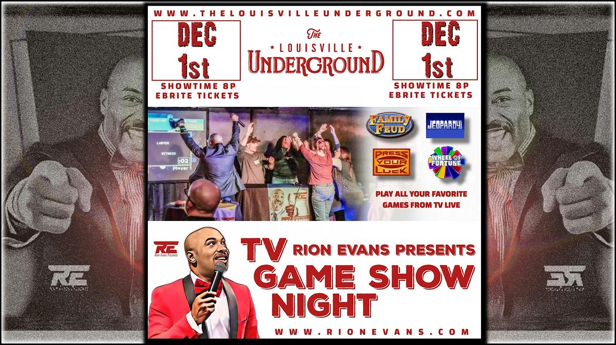 TV GAME SHOW NIGHT w\/ RION EVANS