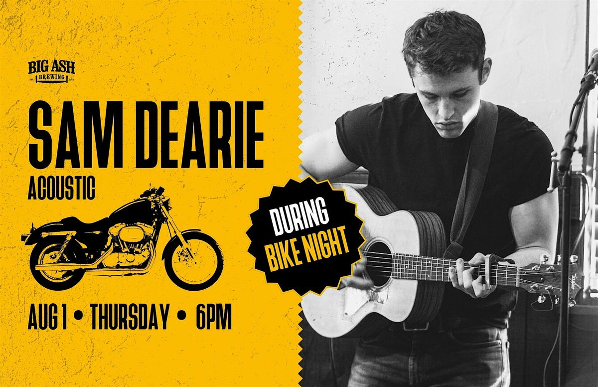 Acoustic tunes with Sam Dearie at Big Ash Brewing!