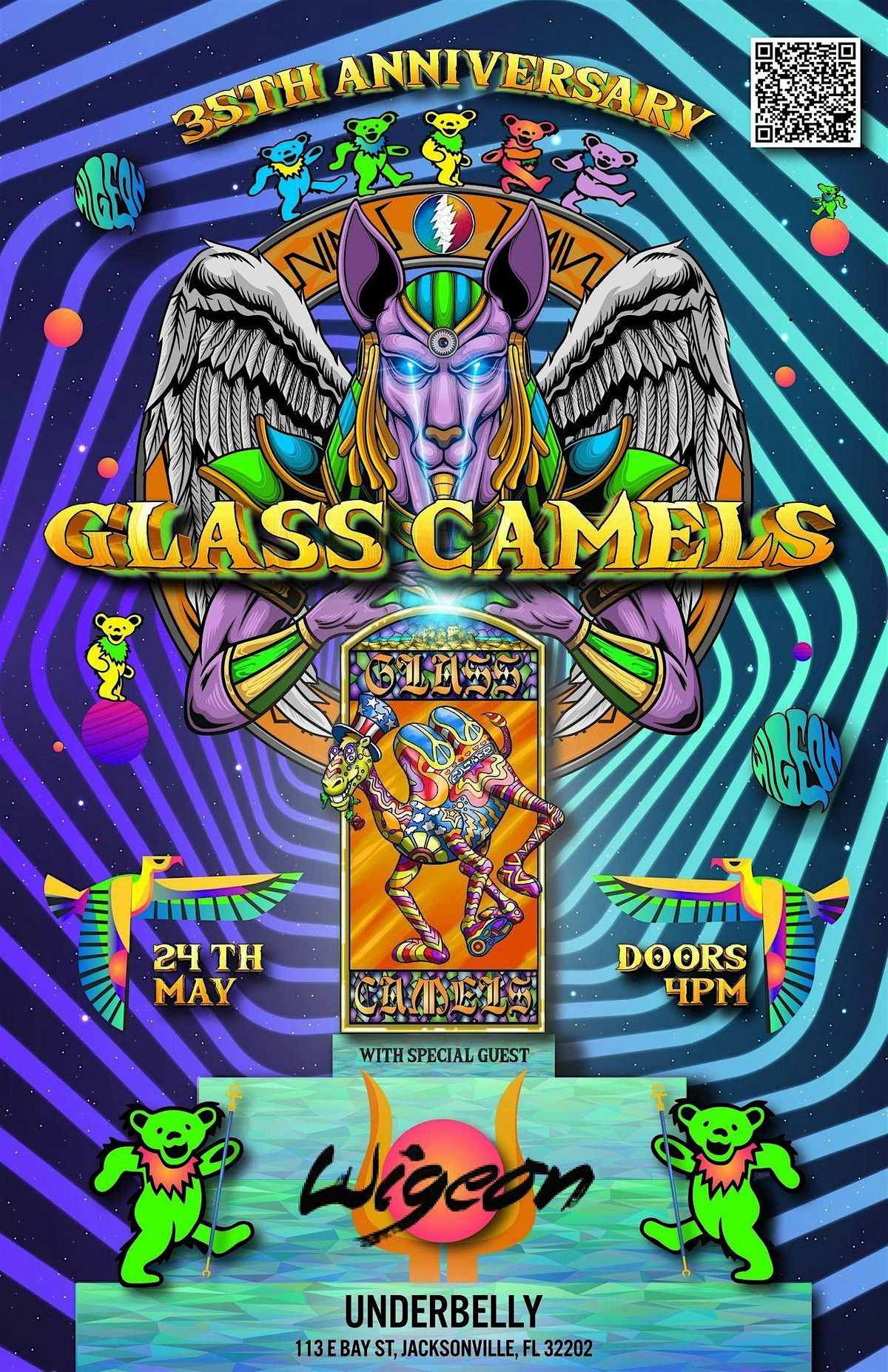 GLASS CAMELS: 35th Anniversary Party with Wigeon
