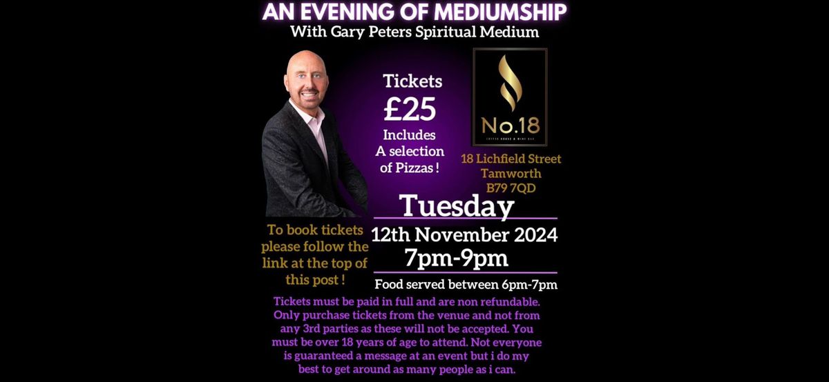 An Evening Of Mediumship With Gary Peters