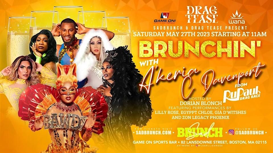 DRAGTEASE PRIDE KICKOFF AKeria C. Davenport Brunch, Game on, Boston
