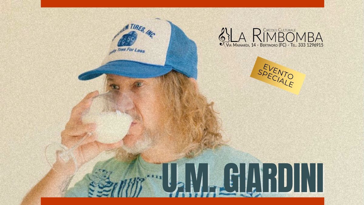 UMBERTO MARIA GIARDINI in concerto alla Rimbomba! 