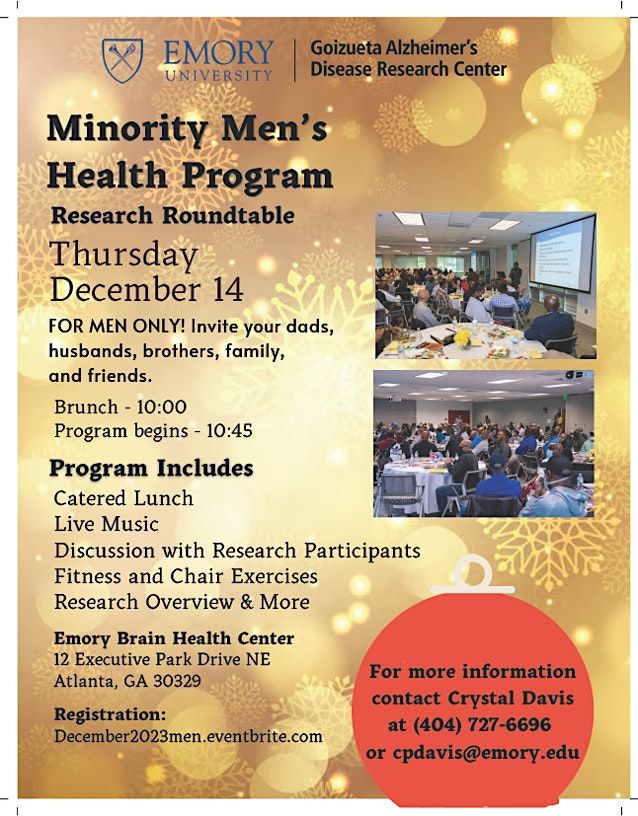Minority Men's Health Program | December 14, 2023