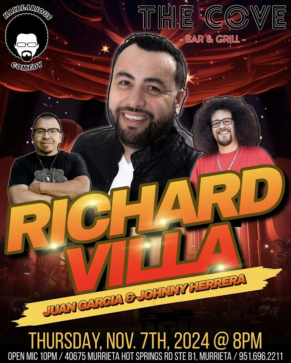 HAIRlarious Comedy Show W\/ Juan Garcia & Richard Villa