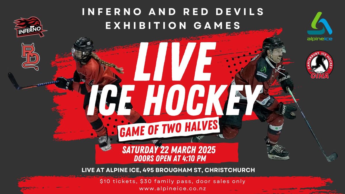 LIVE ICE HOCKEY -Red Devils & Inferno