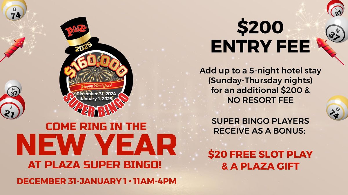 SPECIAL NYE Super Bingo