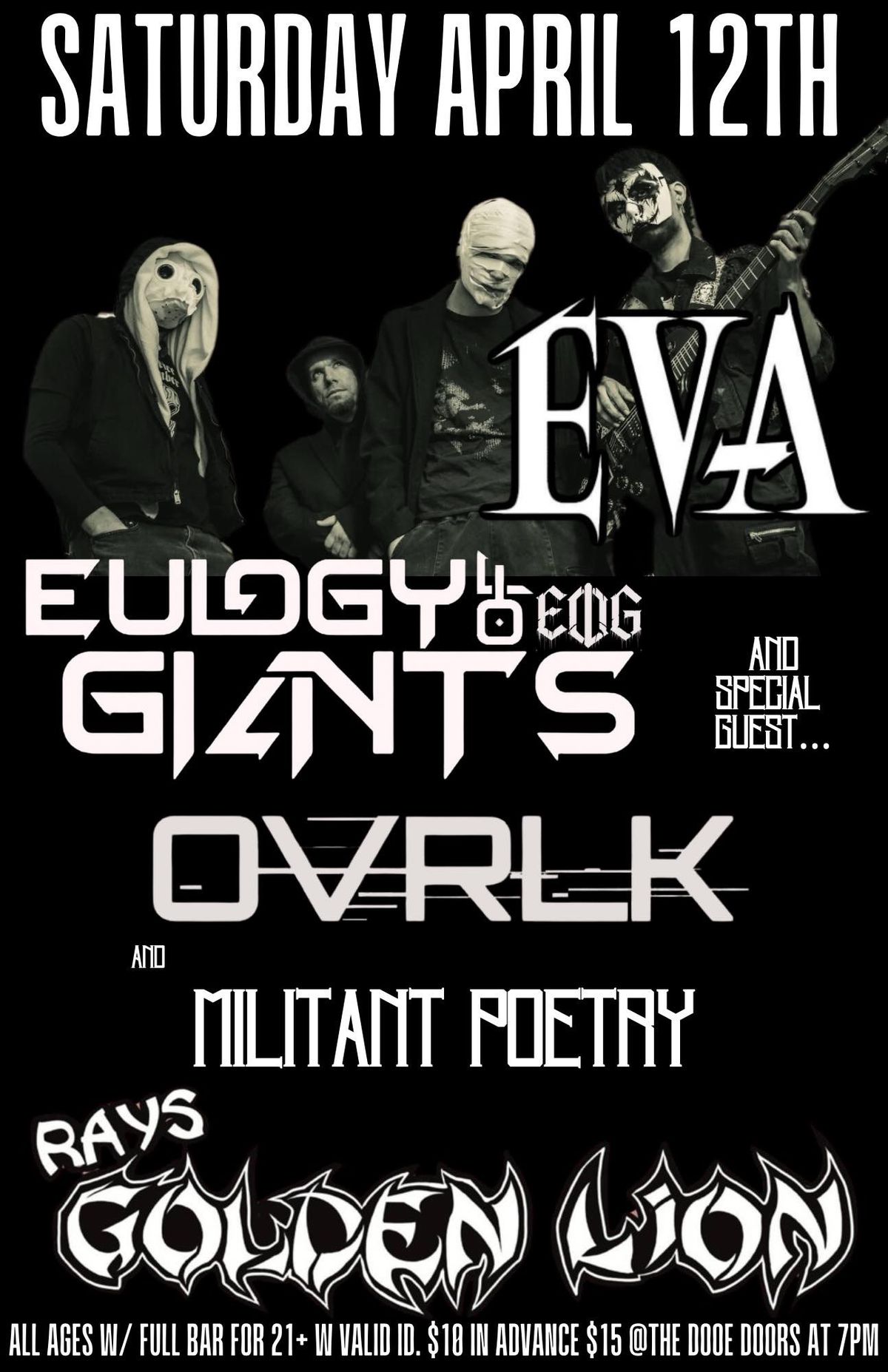 EVA\/Eulogy of Giants\/OVRLK\/Militant Poetry