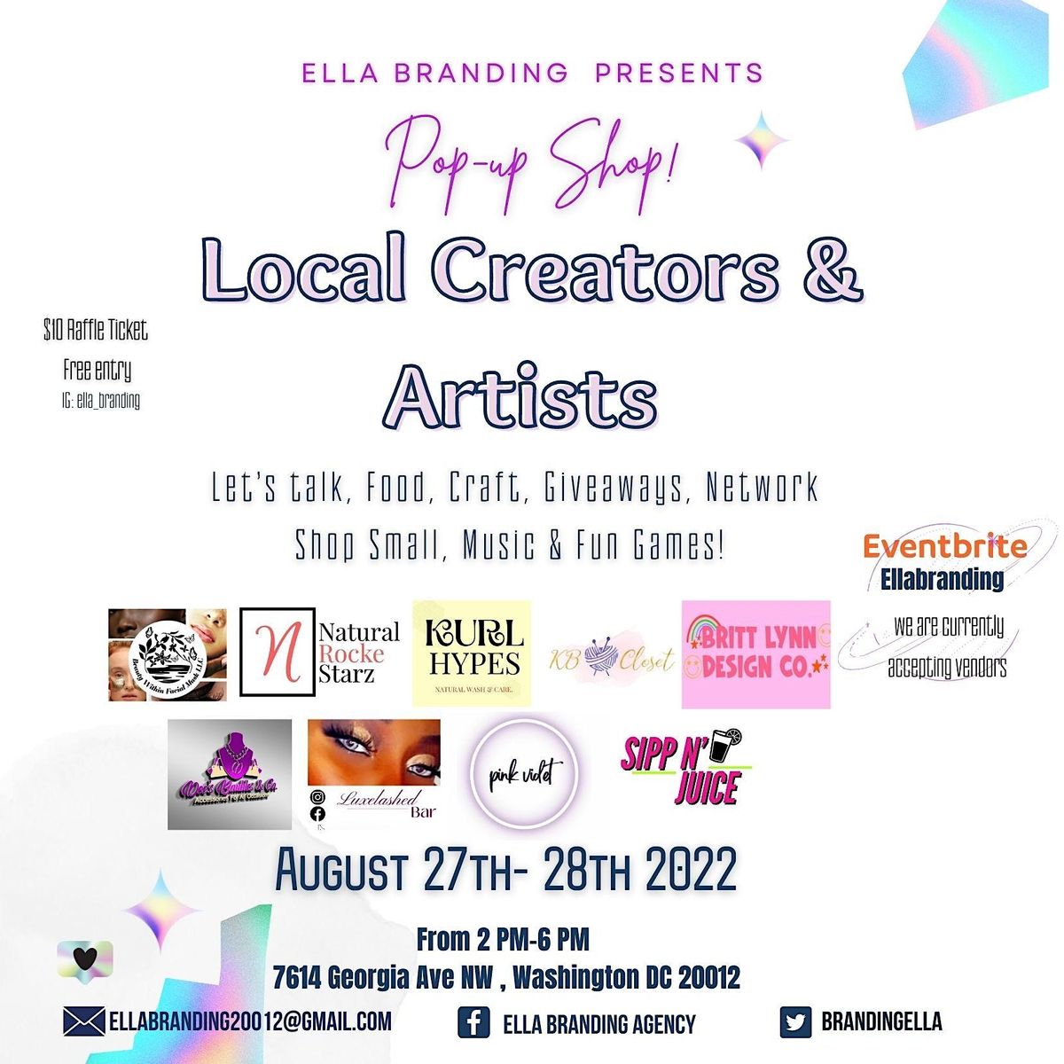 THE END OF SUMMER MEET UP I Local Creators & Artists @Ella_branding