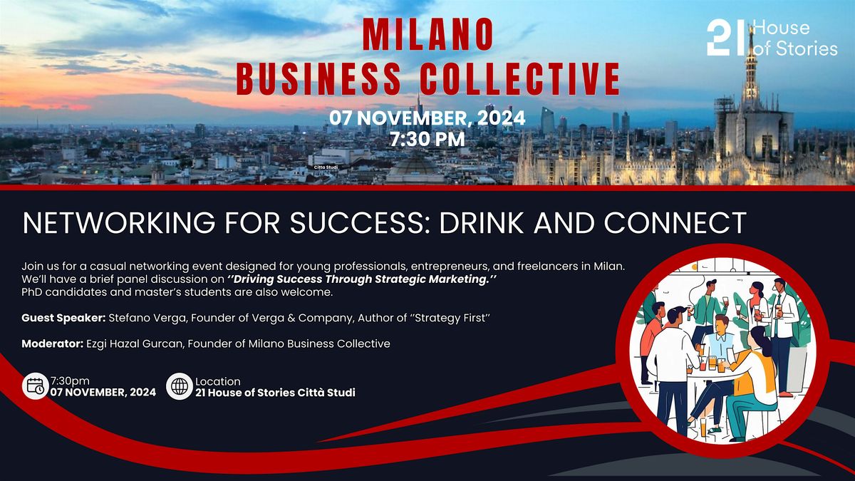 Networking for Success: Drink and Connect by Milano Business Collective