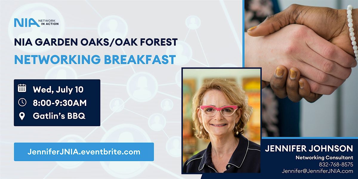 NIA Garden Oaks\/Oak Forest Networking Breakfast