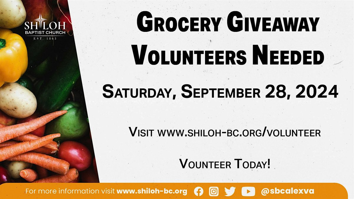 Grocery  Giveaway Volunteers