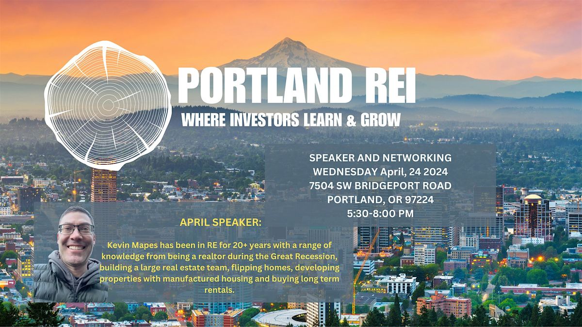 Portland REI : April Meetup with Kevin Mapes