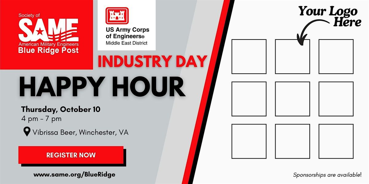 SAME BRP - 2024 Oct. 10 - USACE TAM Industry Day - Sponsorship Happy Hour