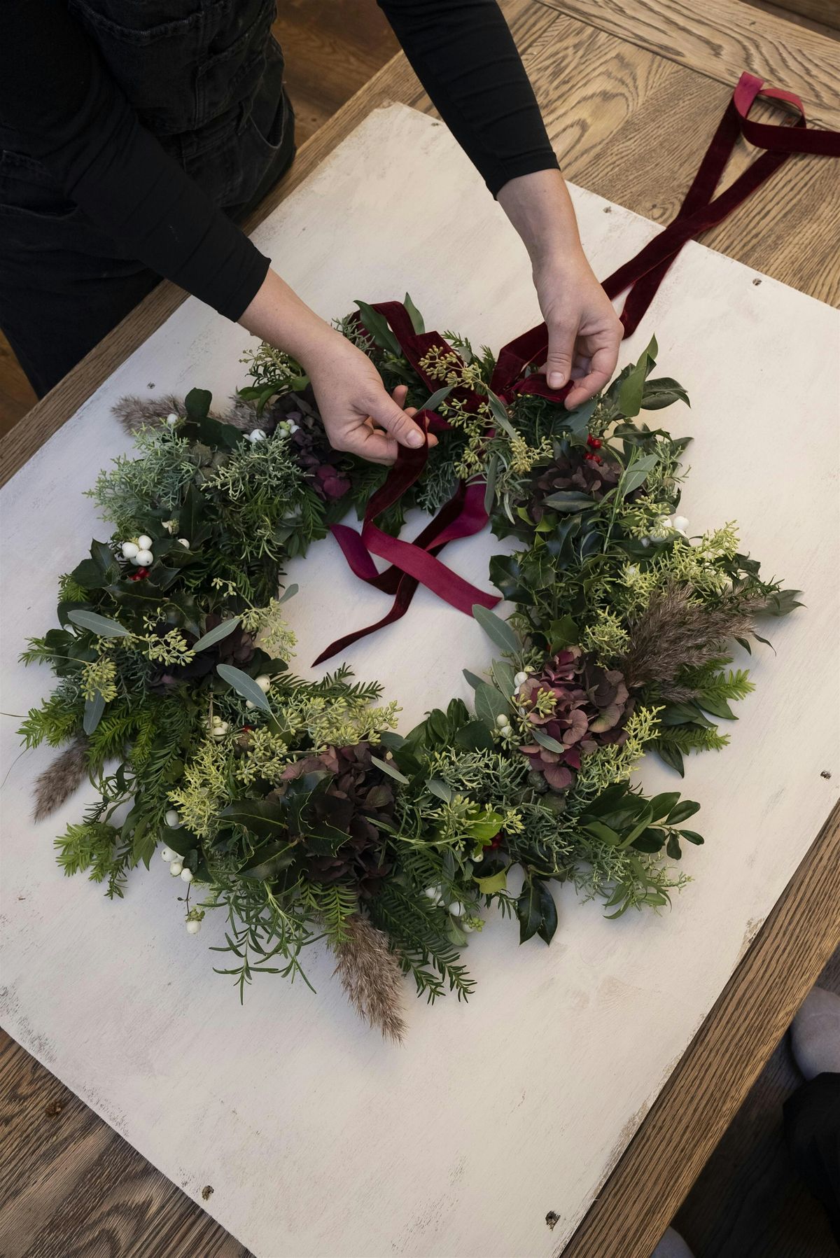 Christmas Wreath Workshop at The Merry Harriers