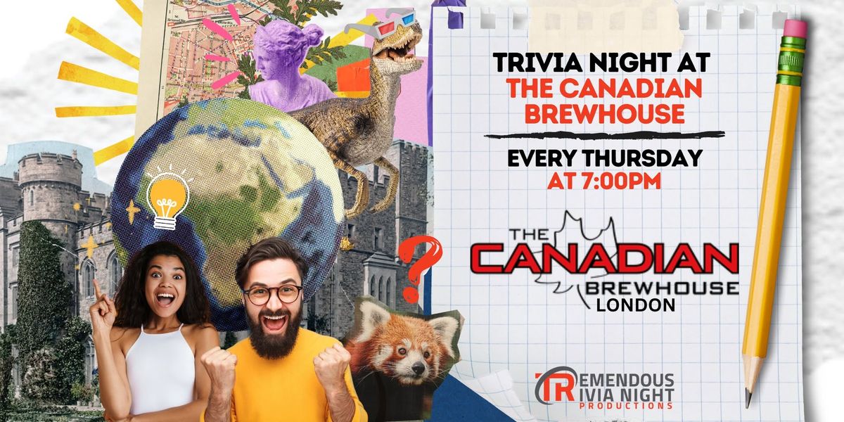 LONDON Tremendous Trivia Thursdays at CBH London - 7pm