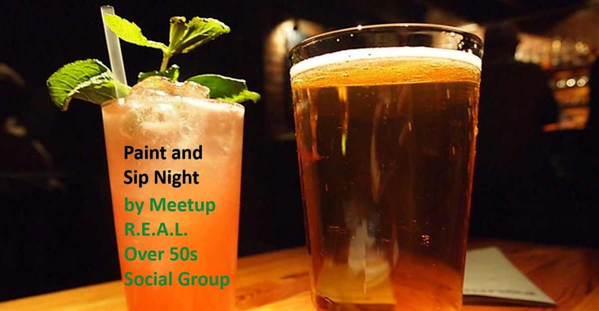 PAINT and SIP -  REAL 50+ Meetup - in Port Coq  - Alcohol FREE Cocktails