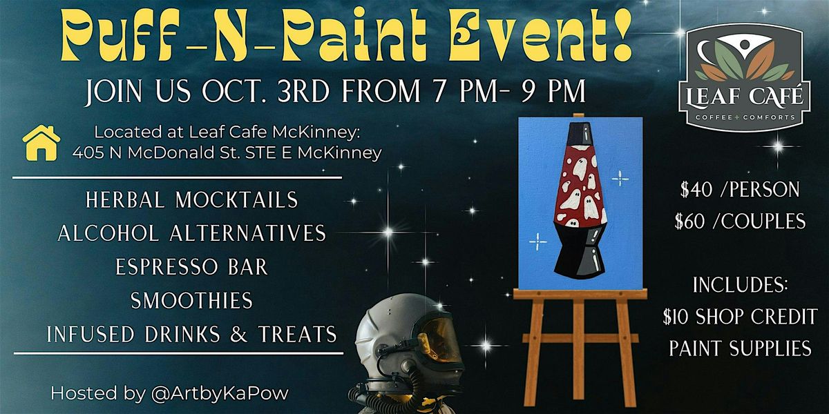 Puff-N-Paint McKinney Leaf Cafe