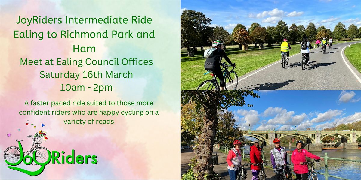 JoyRiders Intermediate Bike Ride - Ealing to Richmond Park, Ealing ...