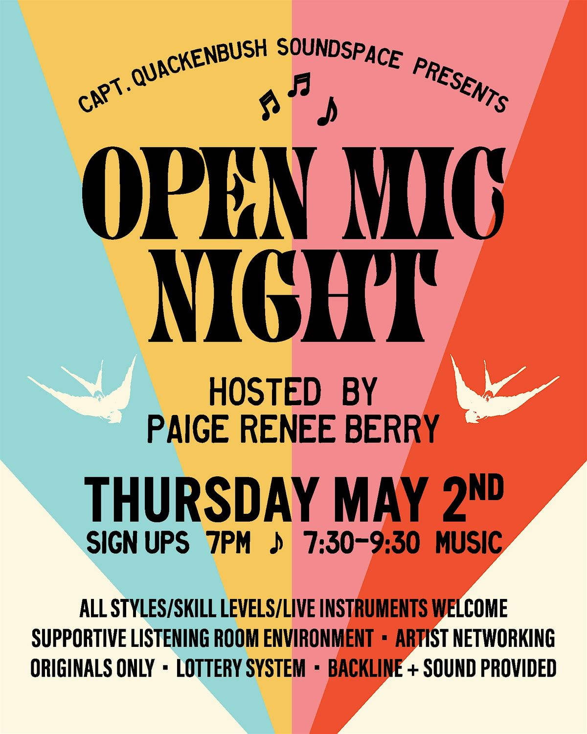 Open Mic Night Hosted by Paige Renee Berry