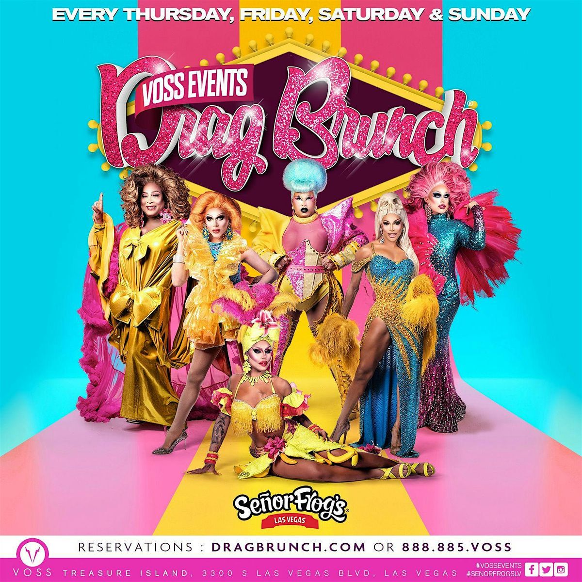 GENERAL ADMISSION - Drag Brunch at Senor Frogs Las Vegas Voss Events